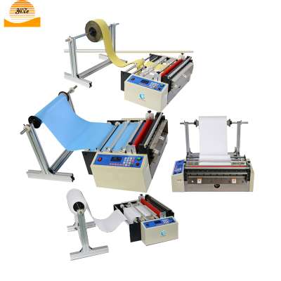 Wallpaper plastic bubble wrap cutter Pvc film roll to sheet cutting  machine for fabric leather adhesive mask melt-blown fabric