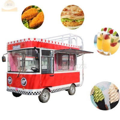 Multi-functional Electric Food Vending Trailer Cart Food Vending Trailer Cart Tuk Tuk Street Outdoor Hotdog Food Cart