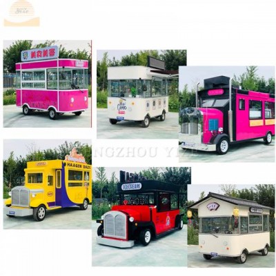 Mobile Four-wheeled Pizza Tuk Tuk Fast Food Trucks Citroen Trailers Food Truck 3 Wheel Double Decker Burger Food Truck