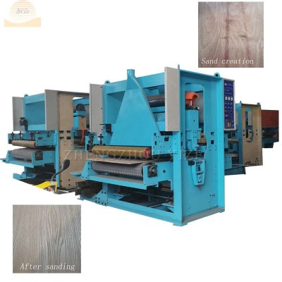 conveyor belt Door plywood woodworking round wood panel sander wood furniture sanding machine for wood floor