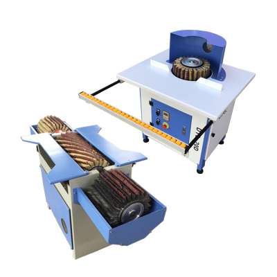 double head wood polishing machine plywood sanding brush machine shaped curved surface polishing machine